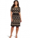 Calvin Klein Women's Plus-Size Animal Printed T-Shirt Dress