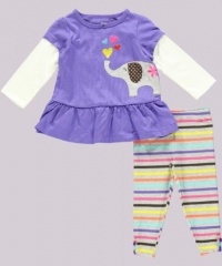 Carter's Heart Bubble 2-Piece Outfit (Sizes 3M - 9M) - purple, 3 months Carter's Heart Bubble 2-Piece Outfit (Sizes 3M - 9M) - purple, 3 months