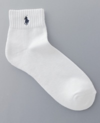 Round out your collection of staples with this six-pack collection of Polo Ralph Lauren socks. Round out your collection of staples with this six-pack collection of Polo Ralph Lauren socks.