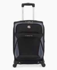 Spin into control. Pick the direction of your trip and let 360º easy-glide spinners do the rest. Get through terminals, checkpoints and all of the in-betweens of travel with the superior mobility and fully-stocked interior of this top companion, which features a signature lining, expandable mesh lid with pocket and adjustable tie tapes to secure your belongings. 3-year warranty. Spin into control. Pick the direction of your trip and let 360º easy-glide spinners do the rest. Get through terminals, checkpoints and all of the in-betweens of travel with the superior mobility and fully-stocked interior of this top companion, which features a signature lining, expandable mesh lid with pocket and adjustable tie tapes to secure your belongings. 3-year warranty.