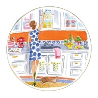 Inspired by kate spade new york's famous paper designs, these watercolor-splashed plates are fun and fanciful. Inspired by kate spade new york's famous paper designs, these watercolor-splashed plates are fun and fanciful.