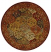 Safavieh Heritage Collection HG510B Handmade Black Hand-spun Wool Round Area Rug,6-Feet