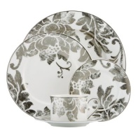 Lenox 822843 Silver Applique 5-Piece Place Setting, White Lenox 822843 Silver Applique 5-Piece Place Setting, White