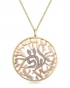 Effy Jewlery Two Tone Diamond Shema Pendant, .69 TCW