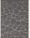 Couristan 8091/2045 Impressions Flagstone/Grey/Silver 8-Feet by 10-Feet Rug