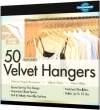 Closet Complete Ultra Thin No Slip Velvet Hangers for Shirts and Dresses, Camel, Set of 50