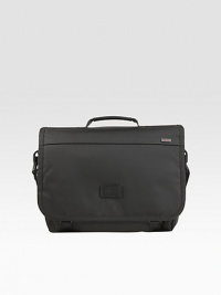 For those who prefer the sleek, urban styling of a flap case, this versatile design has a dedicated computer section, organizer pockets for accessories and is expandable to provide extra capacity. Flap with zip closure underneath Top handles Adjustable shoulder strap Nylon lining 16W X 12H X 4D Imported For those who prefer the sleek, urban styling of a flap case, this versatile design has a dedicated computer section, organizer pockets for accessories and is expandable to provide extra capacity. Flap with zip closure underneath Top handles Adjustable shoulder strap Nylon lining 16W X 12H X 4D Imported