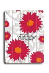 New Beginning 25x34 Artistic Planked Wood Sign by Lisa Weedn New Beginning 25x34 Artistic Planked Wood Sign by Lisa Weedn