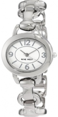 Nine West Women's NW1105WTSB Silver-Tone Link Bracelet Watch Nine West Women's NW1105WTSB Silver-Tone Link Bracelet Watch