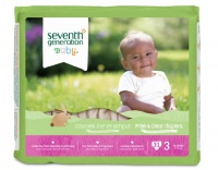 Seventh Generation Free and Clear Baby Diaper Value Pack, Stage 3, 155 Count Seventh Generation Free and Clear Baby Diaper Value Pack, Stage 3, 155 Count
