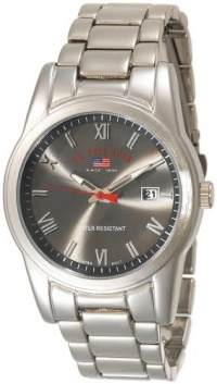 U.S. Polo Assn. Men's US8002 Silver-tone Sporty Bracelet Watch