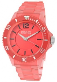 Kenneth Cole REACTION Women's RK4122 Transparent Clear Pink Analog Watch Kenneth Cole REACTION Women's RK4122 Transparent Clear Pink Analog Watch