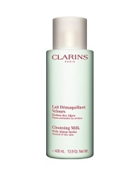 Think big! Now, Clarins' Cleansing Milk with Alpine Herbs is super-sized for sensational savings. Soothing cleansing milk lifts away makeup and impurities with spa-like efficiency. Helps maintain skin's perfect moisture balance for optimum comfort and radiance. Think big! Now, Clarins' Cleansing Milk with Alpine Herbs is super-sized for sensational savings. Soothing cleansing milk lifts away makeup and impurities with spa-like efficiency. Helps maintain skin's perfect moisture balance for optimum comfort and radiance.