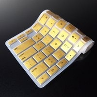 TopCase METALLIC GOLD Keyboard Silicone Cover Skin for Macbook Pro 13, 15, 17 inches with TOPCASE Logo Mouse Pad TopCase METALLIC GOLD Keyboard Silicone Cover Skin for Macbook Pro 13, 15, 17 inches with TOPCASE Logo Mouse Pad