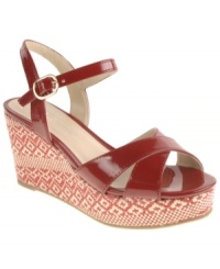 CL by Laundry's Duet wedge sandals have the makings of an instant classic with an attention-grabbing colorful wedge. CL by Laundry's Duet wedge sandals have the makings of an instant classic with an attention-grabbing colorful wedge.