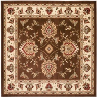 Safavieh Lyndhurst Collection LNH555-2512 Brown and Ivory Square Area Rug, 6-Feet 7-Inch Safavieh Lyndhurst Collection LNH555-2512 Brown and Ivory Square Area Rug, 6-Feet 7-Inch
