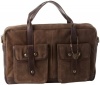 John Varvatos Men's Washed Suede Work Bag