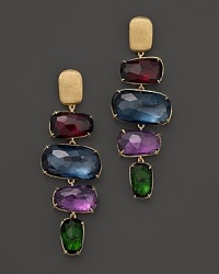 Exclusively at Bloomingdale's, a mix of richly hued semi-precious stones lend statement style to these 18K gold drop earrings from Marco Bicego. Exclusively at Bloomingdale's, a mix of richly hued semi-precious stones lend statement style to these 18K gold drop earrings from Marco Bicego.