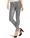 Joe's Jeans Women's The Skinny Glitter, Silver, 27