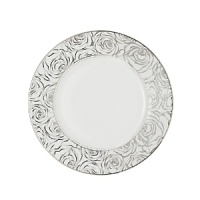 The couture designer Monique Lhuillier celebrates her first creative collaboration with Waterford Crystal with the Sunday Rose Collection. Inspired by her iconic Sunday Rose wedding gown, this formal salad plate is a sophisticated symphony of fine bone china and precious platinum details. The couture designer Monique Lhuillier celebrates her first creative collaboration with Waterford Crystal with the Sunday Rose Collection. Inspired by her iconic Sunday Rose wedding gown, this formal salad plate is a sophisticated symphony of fine bone china and precious platinum details.