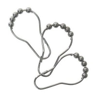 Premium Quality Shower Curtain Rings - Rollerball Design - Set of 12 Premium Quality Shower Curtain Rings - Rollerball Design - Set of 12
