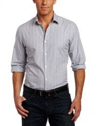 Perry Ellis Men's Slim Fit Woven Button Down Shirt