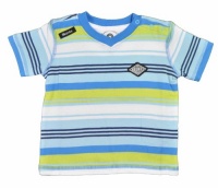 Akademiks Infant Boys Aquamarine Surf Stripe T-Shirt Akademiks Infant Boys Aquamarine Surf Stripe T-Shirt