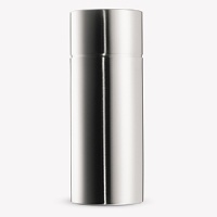 This design icon by Arne Jacobsen is as attractive and functional today as it was at its release in 1969. The shaker incorporates the shaker body/cap and removable strainer in a sleek, easy to use format. Made of 18/8 stainless steel in Denmark. This design icon by Arne Jacobsen is as attractive and functional today as it was at its release in 1969. The shaker incorporates the shaker body/cap and removable strainer in a sleek, easy to use format. Made of 18/8 stainless steel in Denmark.