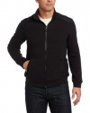 Calvin Klein Sportswear Men's Long Sleeve Full Zip Mixed Media Ottoman Mock Neck