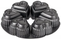 Wilton Dimensions 6-Cup Cast-Aluminum Mini-Hearts Pan Wilton Dimensions 6-Cup Cast-Aluminum Mini-Hearts Pan