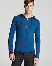 A great 2-in-1 look from Diesel reverses from navy to blue for versatile styling that looks great with jeans. A great 2-in-1 look from Diesel reverses from navy to blue for versatile styling that looks great with jeans.