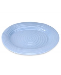 Like a blooming bed of forget-me-nots, this powder-blue porcelain serveware has a fresh, natural vibrance. A hand thrown texture gives the contemporary oval platter the irresistible charm of traditional pottery. Like a blooming bed of forget-me-nots, this powder-blue porcelain serveware has a fresh, natural vibrance. A hand thrown texture gives the contemporary oval platter the irresistible charm of traditional pottery.