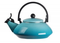 Le Creuset Enamel-on-Steel Zen 1-2/3-Quart Teakettle, Caribbean Le Creuset Enamel-on-Steel Zen 1-2/3-Quart Teakettle, Caribbean