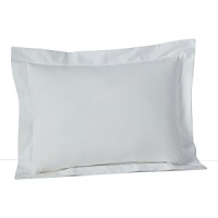 Embroidered dots frame this crisp throw pillow, bordered in a double row of delicate hemstitching. Embroidered dots frame this crisp throw pillow, bordered in a double row of delicate hemstitching.