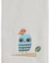 Give a Hoot Whimsical Owls Embroidered Bathroom Hand Towel