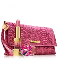 Includes Pure Color Long Lasting Lipstick in Candy, Pure Color Gloss in Pink Innocence and a chic pink snake-print clutch. Best of all, the Evelyn Lauder Dream Collection helps raise awareness that early detection saves lives. For each purchase of the Evelyn Lauder Dream Lip Collection, Estée Lauder will donate 20% of the suggested retail price to The Breast Cancer Research Foundation from August 2012 - June 2013. Includes Pure Color Long Lasting Lipstick in Candy, Pure Color Gloss in Pink Innocence and a chic pink snake-print clutch. Best of all, the Evelyn Lauder Dream Collection helps raise awareness that early detection saves lives. For each purchase of the Evelyn Lauder Dream Lip Collection, Estée Lauder will donate 20% of the suggested retail price to The Breast Cancer Research Foundation from August 2012 - June 2013.