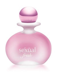 Because you are beautiful. The fragrance that envelops you with a gorgeous, youthful beauty. Sexual Fresh opens with iced ruby grapefruit and cooling cardamom. A pure bouquet of pink peony, white magnolia, and crushed white tea leaves deepens to a sensuous dry down of sensual musk with a hint of precious amber.Fragrance Type: Fruity FloralTOP: Iced Ruby Grapefruit, Bergamot, Fresh Ginger, Cooling CardamomMIDDLE: Pink Peony, Star Jasmin, White Tea, MagnoliaHEART: Sandalwood, Sensual Musk, Precious Amber Because you are beautiful. The fragrance that envelops you with a gorgeous, youthful beauty. Sexual Fresh opens with iced ruby grapefruit and cooling cardamom. A pure bouquet of pink peony, white magnolia, and crushed white tea leaves deepens to a sensuous dry down of sensual musk with a hint of precious amber.Fragrance Type: Fruity FloralTOP: Iced Ruby Grapefruit, Bergamot, Fresh Ginger, Cooling CardamomMIDDLE: Pink Peony, Star Jasmin, White Tea, MagnoliaHEART: Sandalwood, Sensual Musk, Precious Amber