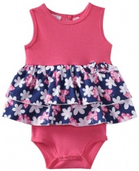 Kids Headquarters Baby-girls Infant TMH Sunsuit With Printed Skirt, Pink/Navy, 18 Months Kids Headquarters Baby-girls Infant TMH Sunsuit With Printed Skirt, Pink/Navy, 18 Months