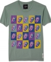 Rock vintage style with a contemporary touch when you don this Rolling Stones t-shirt.