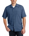 Van Heusen Men's Short Sleeve Rayon Poly Woven