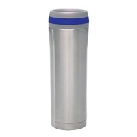 Vacuum insulated to keep beverages hot or cold for up to seven hours, Chantal's durable travel mug makes it easy to bring drinks on the go. Vacuum insulated to keep beverages hot or cold for up to seven hours, Chantal's durable travel mug makes it easy to bring drinks on the go.