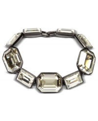 Stunning silver shade accents create a stunning look to this flex bracelet from Givenchy. Crafted in light hematite tone mixed metal. Approximate length: 7-1/4 inches. Stunning silver shade accents create a stunning look to this flex bracelet from Givenchy. Crafted in light hematite tone mixed metal. Approximate length: 7-1/4 inches.