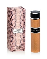 Inspired by the brand's empowered sense of glamour, Jimmy Choo Shimmering Body Oil conveys an aura of sensuality, seduction and luxury. The dry touch formula contains a blend of precious plant oils known for their nourishing, moisturizing and softening properties. This delicate formula with a dry, airy texture and captivating fragrance leaves skin soft and subtly sparkling all day with the glamorous scent of Jimmy Choo Parfum. Inspired by the brand's empowered sense of glamour, Jimmy Choo Shimmering Body Oil conveys an aura of sensuality, seduction and luxury. The dry touch formula contains a blend of precious plant oils known for their nourishing, moisturizing and softening properties. This delicate formula with a dry, airy texture and captivating fragrance leaves skin soft and subtly sparkling all day with the glamorous scent of Jimmy Choo Parfum.