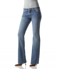Broken in to perfection, the Levi's 545 bootcut jeans automatically look like your favorite pair! Broken in to perfection, the Levi's 545 bootcut jeans automatically look like your favorite pair!