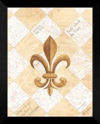 David Nichols FRAMED Print 24x30 Fleur De Lis IV(L)