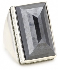 Judith Jack Magnifique Sterling Silver, Marcasite and Hematite Rectangle Ring, Size 7 Judith Jack Magnifique Sterling Silver, Marcasite and Hematite Rectangle Ring, Size 7