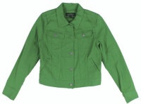 Lauren Jeans Co. Women's Classic Fit Denim Jacket (Cricket Green) Lauren Jeans Co. Women's Classic Fit Denim Jacket (Cricket Green)