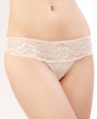 Lacy allure. A sexy lace band across the hip of the So Seductive thong by Wacoal thong creates a captivating look. Style #872199 Lacy allure. A sexy lace band across the hip of the So Seductive thong by Wacoal thong creates a captivating look. Style #872199