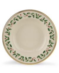 What finer things can there be than this? Part of an exquisite china collection from Lenox, this soup plate is thoughtfully detailed with a 24K gold trim. What finer things can there be than this? Part of an exquisite china collection from Lenox, this soup plate is thoughtfully detailed with a 24K gold trim.