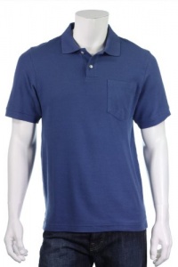 John Ashford Men's Royal Blue Short Sleeve Solid Pique Pocket Polo Shirt, Small John Ashford Men's Royal Blue Short Sleeve Solid Pique Pocket Polo Shirt, Small